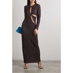 Christopher Esber Crochet Anglaise Cut-Out Dress